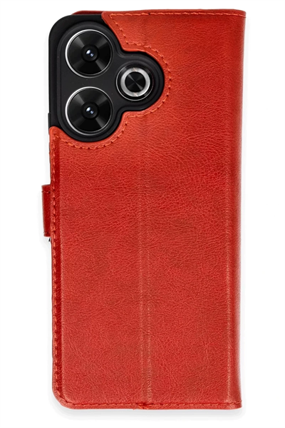 Xiaomi Redmi 13 4G Kılıf Trend S Plus Kapaklı Kılıf - Kırmızı