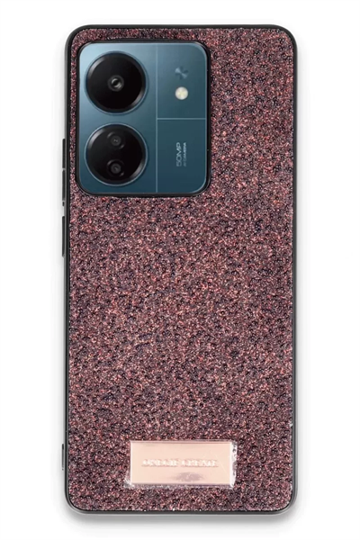 Xiaomi Redmi 13C Bright Simli Kapak - Derin Mor