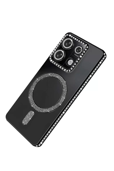 Xiaomi Redmi 13C Joke Simli Magneticsafe Kılıf - Siyah