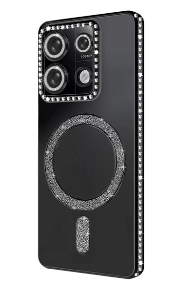 Xiaomi Redmi 13C Joke Simli Magneticsafe Kılıf - Siyah