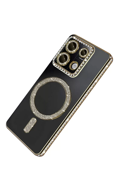 Xiaomi Redmi 13C Joke Simli Magneticsafe Kılıf - Gold