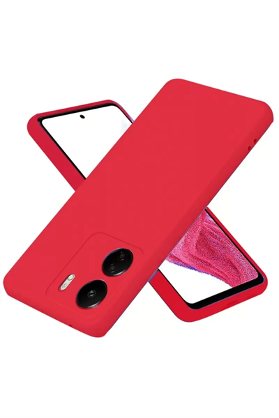 Xiaomi Redmi 13C Kılıf First Silikon - Kırmızı