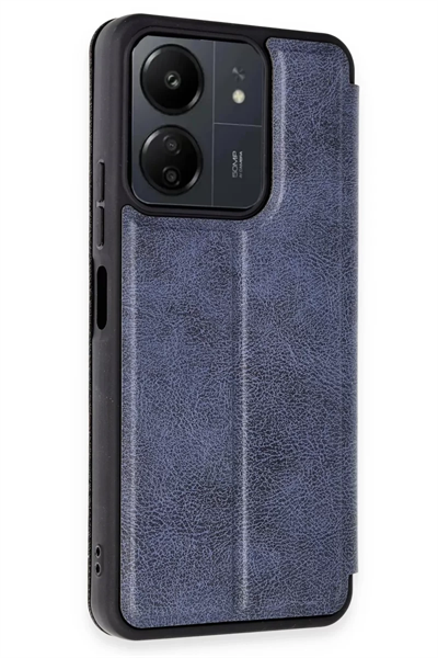Xiaomi Redmi 13C Kılıf Flip Cover - Lacivert