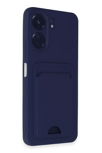 Xiaomi Redmi 13C Kılıf Kelvin Kartvizitli Silikon - Lacivert