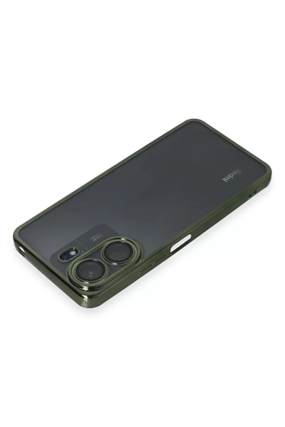 Xiaomi Redmi 13C Kılıf Lensli Silikon - Yeşil