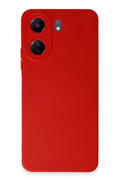 Xiaomi Redmi 13C Kılıf Nano içi Kadife Silikon - Kırmızı