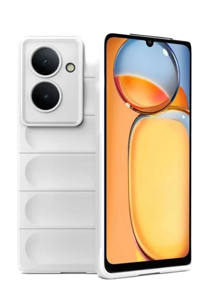 Xiaomi Redmi 13C Kılıf Optimum Silikon - Krem