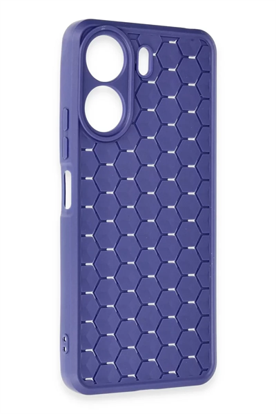 Xiaomi Redmi 13C Kılıf Petek Silikon Kapak - Lacivert