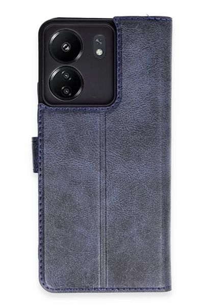 Xiaomi Redmi 13C Kılıf Trend S Plus Kapaklı Kılıf - Lacivert