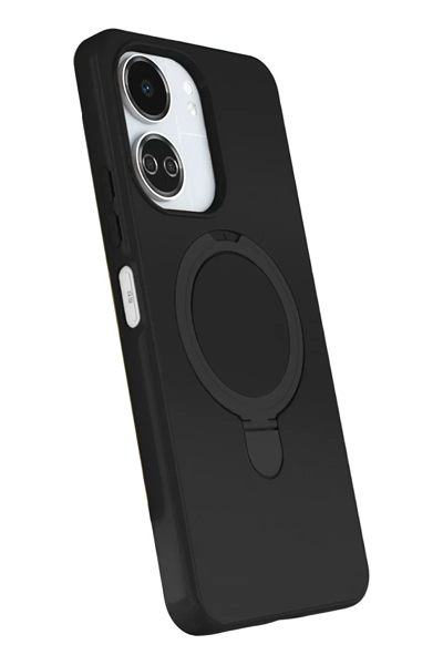 Xiaomi Redmi 13C Regal Magsafe Standlı Kapak - Siyah