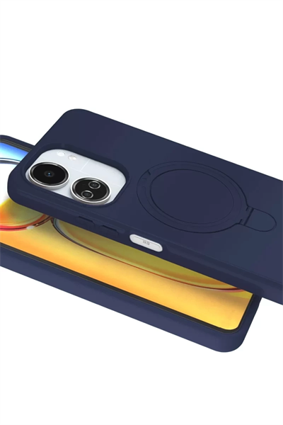Xiaomi Redmi 13C Regal Magsafe Standlı Kapak - Lacivert