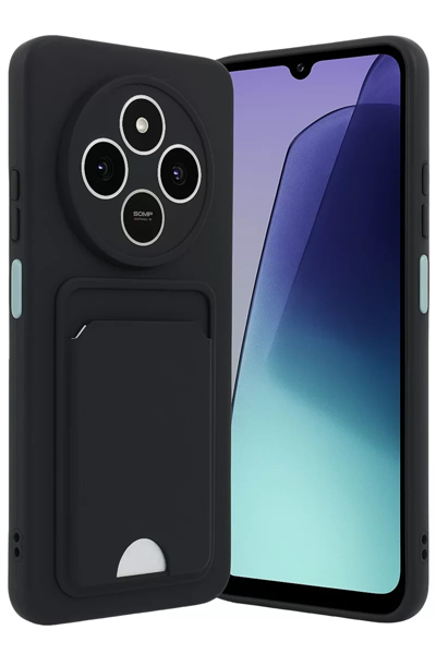 Xiaomi Redmi 14C Kelvin Kartvizitli Silikon - Siyah