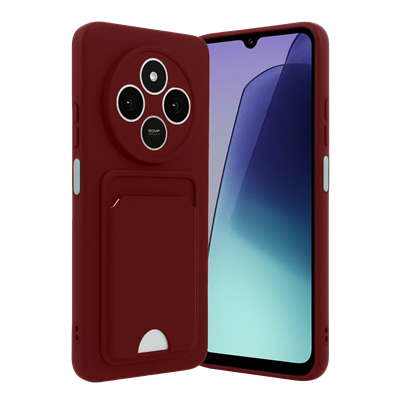 Xiaomi Redmi 14C Kelvin Kartvizitli Silikon - Bordo