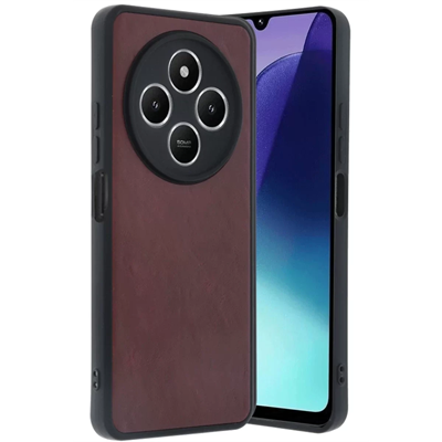 Xiaomi Redmi 14C Kılıf Aras Deri Kapak - Bordo