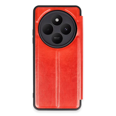 Xiaomi Redmi 14C Kılıf Flip Cover - Kırmızı