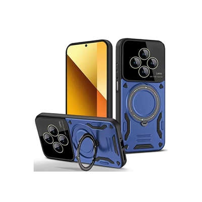 Xiaomi Redmi 14C Kılıf Joy Lens Standlı Kapak - Lacivert