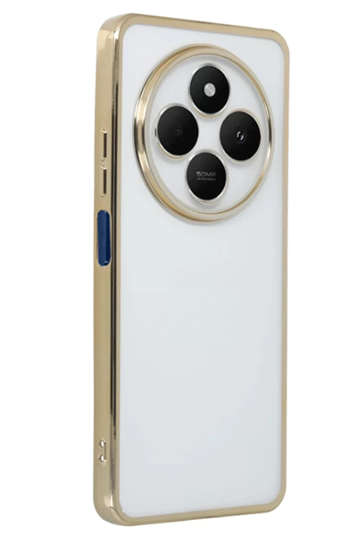 Xiaomi Redmi 14C Kılıf Lensli Silikon - Gold