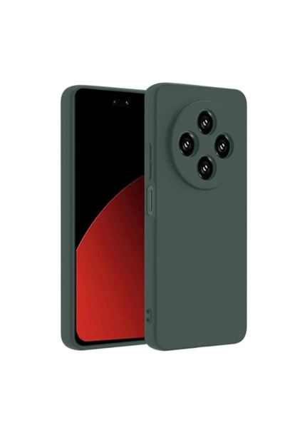 Xiaomi Redmi 14C Kılıf Nano içi Kadife Silikon - Koyu Yeşil