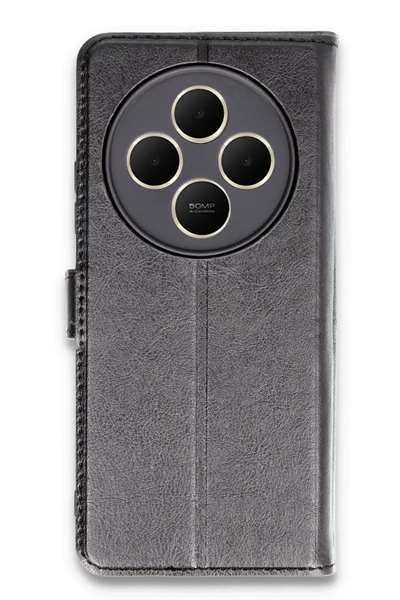 Xiaomi Redmi 14C Kılıf Trend S Plus Kapaklı Kılıf - Siyah