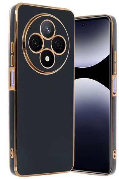 Xiaomi Redmi 14C Kılıf Volet Silikon - Siyah