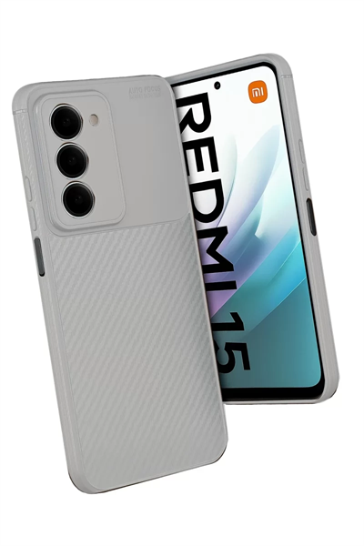 Xiaomi Redmi 15 4G Auto Focus Karbon Kapak - Gri