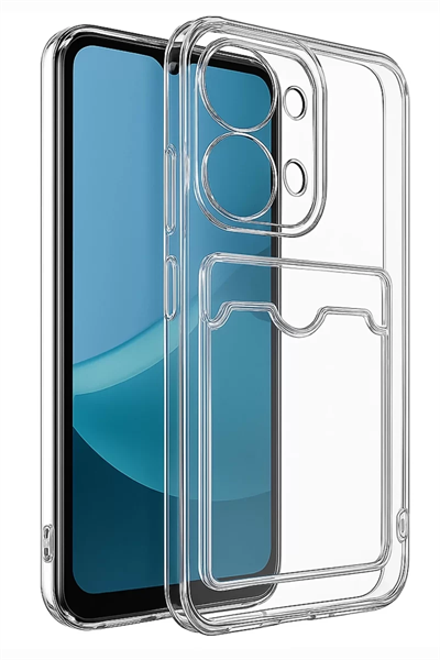 Xiaomi Redmi 15C 4G Kılıf Kart Şeffaf Silikon - Şeffaf