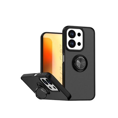 Xiaomi Redmi 15C 4G Montreal Yüzüklü Silikon Kapak - Siyah