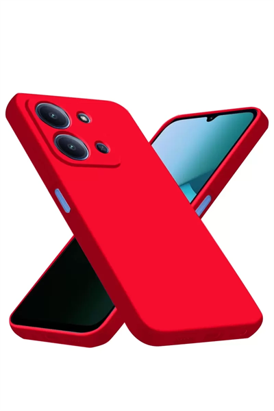Xiaomi Redmi 15C 4G Nano içi Kadife Silikon - Kırmızı