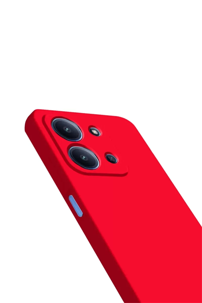 Xiaomi Redmi 15C 4G Nano içi Kadife Silikon - Kırmızı