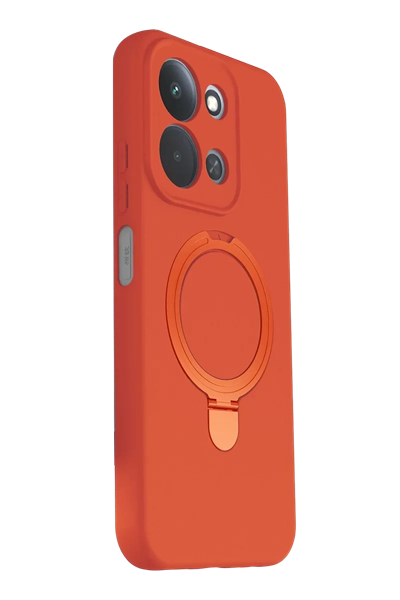 Xiaomi Redmi 15C 4G Regal Magsafe Standlı Kapak - Turuncu