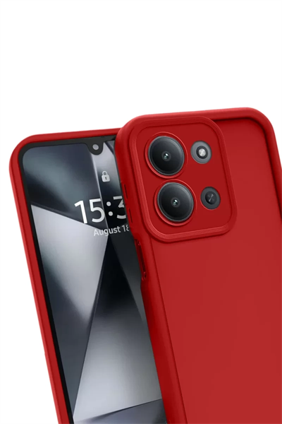 Xiaomi Redmi 15C 4G Viera Silikon - Kırmızı