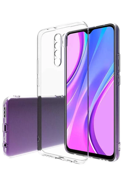 Xiaomi Redmi 9 Kılıf Lüx Şeffaf Silikon - Şeffaf