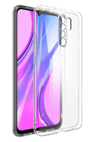 Xiaomi Redmi 9 Kılıf Lüx Şeffaf Silikon - Şeffaf