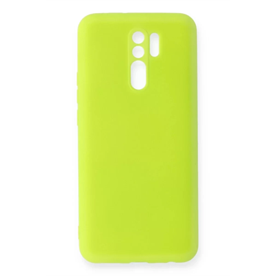 Xiaomi Redmi 9 Kılıf Nano içi Kadife Silikon - Sarı