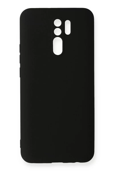 Xiaomi Redmi 9 Kılıf Nano içi Kadife Silikon - Siyah