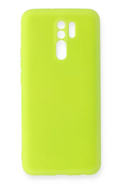 Xiaomi Redmi 9 Kılıf Nano içi Kadife Silikon - Sarı