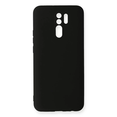 Xiaomi Redmi 9 Kılıf Nano içi Kadife Silikon - Siyah