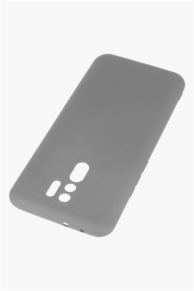 Xiaomi Redmi 9 Kılıf Nano içi Kadife Silikon - Gri