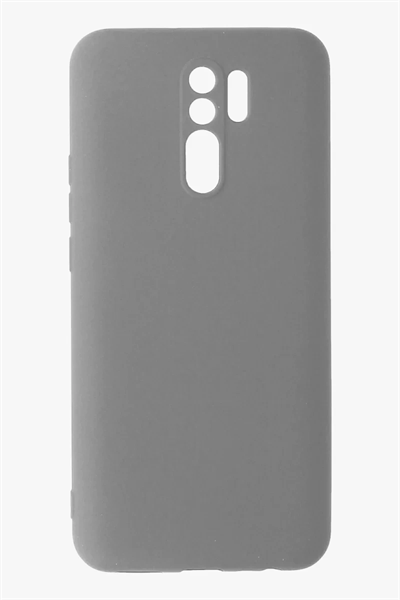 Xiaomi Redmi 9 Kılıf Nano içi Kadife Silikon - Gri