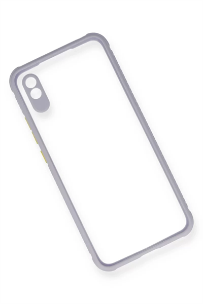 Xiaomi Redmi 9A Kılıf Miami Şeffaf Silikon - Lila