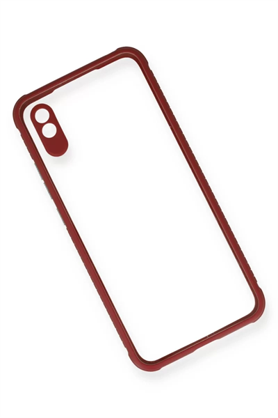 Xiaomi Redmi 9A Kılıf Miami Şeffaf Silikon - Fuşya