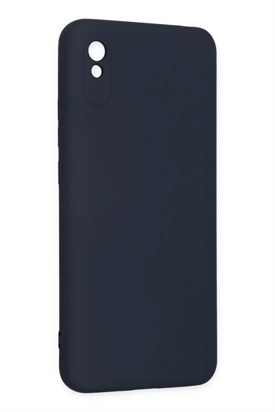 Xiaomi Redmi 9A Kılıf Nano içi Kadife Silikon - Lacivert