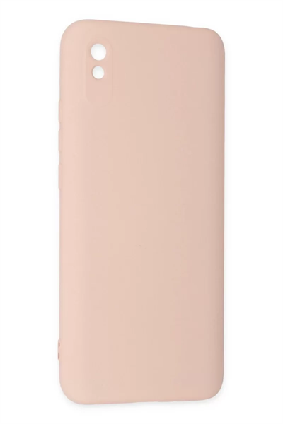 Xiaomi Redmi 9A Kılıf Nano içi Kadife Silikon - Pudra