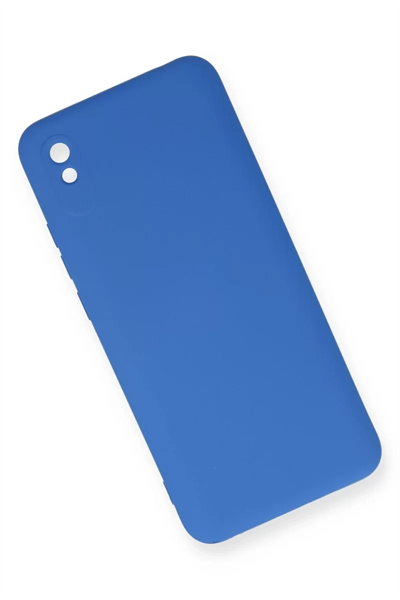 Xiaomi Redmi 9A Kılıf Nano içi Kadife Silikon - Mavi