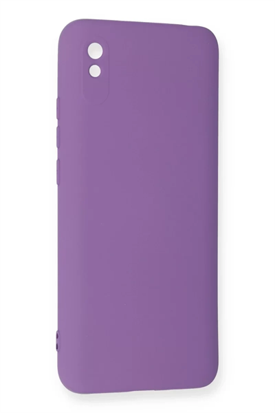 Xiaomi Redmi 9A Kılıf Nano içi Kadife Silikon - Mor