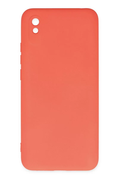 Xiaomi Redmi 9A Kılıf Nano içi Kadife Silikon - Turuncu