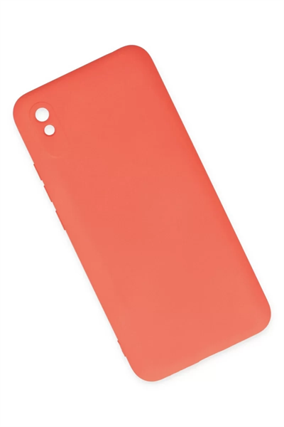 Xiaomi Redmi 9A Kılıf Nano içi Kadife Silikon - Turuncu