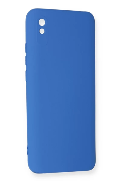 Xiaomi Redmi 9A Kılıf Nano içi Kadife Silikon - Mavi