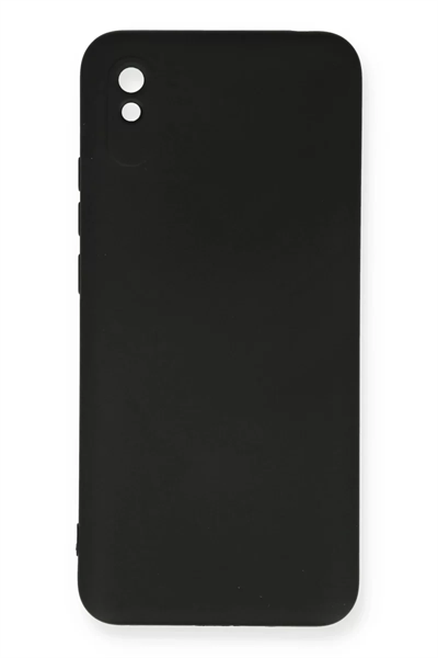 Xiaomi Redmi 9A Kılıf Nano içi Kadife Silikon - Siyah