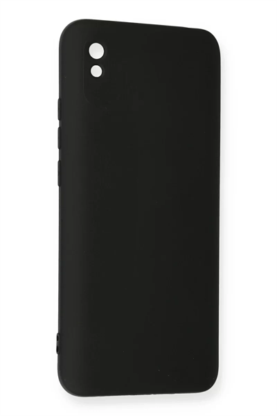 Xiaomi Redmi 9A Kılıf Nano içi Kadife Silikon - Siyah
